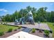 Modern playground structure with slides and climbing features at 3548 Clover Valley Dr, Gastonia, NC 28052