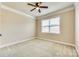 Cozy bedroom with neutral walls, plush carpeting, and a ceiling fan at 4669 Carrington Dr, Lancaster, SC 29720