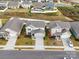 Aerial view of homes with neighborhood layout at 5021 Markfield Ln, Monroe, NC 28110