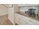 White kitchen cabinets and granite countertops at 5021 Markfield Ln, Monroe, NC 28110