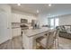 Modern kitchen featuring stainless steel appliances and an island at 5021 Markfield Ln, Monroe, NC 28110