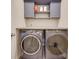 Convenient laundry room with washer, dryer, and ample storage at 5021 Markfield Ln, Monroe, NC 28110