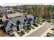 Aerial perspective of townhome and surrounding neighborhood at 7333 Dulnian Way, Charlotte, NC 28278