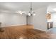 Dining room with hardwood floors and kitchen access at 924 Cranberry Cir # 50-C, Fort Mill, SC 29715