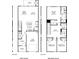 Two-story home floor plan, featuring a kitchen, great room, primary suite, and two additional bedrooms at 2003 Old Rivers Rd, Concord, NC 28027