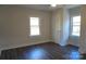 Bedroom with dark laminate floors and ceiling fan at 3458 Hands Mill Hwy, York, SC 29745