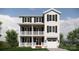 Two-story home with white siding, dark green windows, and a balcony at 155A Lookout Dam Rd, Statesville, NC 28625