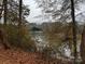 Wooded waterfront lot with a partially obscured view of the river at 155A Lookout Dam Rd, Statesville, NC 28625