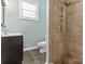 Updated bathroom with shower and tile floors at 301 Wilson N St, Rock Hill, SC 29730