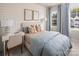 Cozy bedroom with a desk, bed, and plenty of natural light at 3037 Finchborough Ct # 222, Charlotte, NC 28269