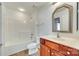 Bathroom with tub, toilet and vanity at 312 Garnet Ct, Fort Mill, SC 29708