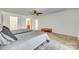 Bedroom with two beds, ceiling fan and en-suite bathroom at 312 Garnet Ct, Fort Mill, SC 29708