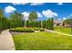 Landscaped community garden with circular pathway and benches at 312 Garnet Ct, Fort Mill, SC 29708