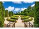 Relaxing courtyard with circular garden and benches at 312 Garnet Ct, Fort Mill, SC 29708