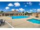 Community pool and hot tub with surrounding seating at 312 Garnet Ct, Fort Mill, SC 29708