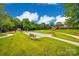 Community lawn with shuffleboard court and benches at 312 Garnet Ct, Fort Mill, SC 29708
