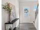 Bright and airy entryway with a console table and modern decor at 111 Newbold Ln, Mooresville, NC 28115