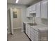 Modern kitchen with stainless steel appliances and pantry at 1174 Plaza Walk Dr, Charlotte, NC 28215