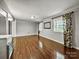 Spacious basement with hardwood floors and large windows at 4512 Gainesborough Rd, Charlotte, NC 28205