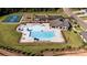 Community pool, tennis courts, playground, and clubhouse at 516 Trading Post Ln, York, SC 29745