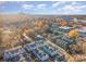 Aerial view of townhouses with city skyline in background at 819 E 36Th St, Charlotte, NC 28205