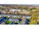 Aerial view of neighborhood near school and park at 11628 Eastwind Dr, Charlotte, NC 28273
