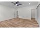 Bright bedroom with wood-look floors and double closets at 1238 Miller Chapel Rd, Salisbury, NC 28147