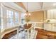 Breakfast nook with hardwood floors and bay window at 12539 Overlook Mountain Dr, Charlotte, NC 28216