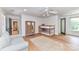 Spacious bedroom with hardwood floors, a comfy couch, and a bunk bed at 208 Grey Rd, Davidson, NC 28036