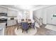 Kitchen dining area with round table and gray chairs at 4225 Steel Way, Sherrills Ford, NC 28673