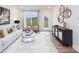 Living room with comfortable seating and access to backyard at 4225 Steel Way, Sherrills Ford, NC 28673