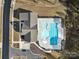 Aerial view of community pool and clubhouse at 109 Watrous Way, Mooresville, NC 28115