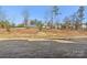 View of a sloped backyard with dry grass and distant homes at 148 Windy Dell Dr, Tega Cay, SC 29708