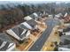 Aerial view of a quiet residential community with houses and mature trees at 2481 Bergamot St, Tega Cay, SC 29708