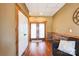 Finished basement with French doors and hardwood floors at 49412 Wood Land Dr, Norwood, NC 28128
