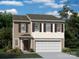 Two-story house with beige siding, brown accents, and a two-car garage at 2464 Trollinger Dr, Catawba, NC 28609