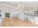 Open concept kitchen and dining area with granite countertops at 11236 Mallard Crossing Dr, Charlotte, NC 28262