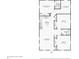 Two-bedroom, two-bathroom floor plan featuring a spacious living room and kitchen at 1423 Roseland Dr, Lincolnton, NC 28092
