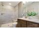 Bathroom with double vanity and large shower at 4003 Bourne Ct # Lot 41, Charlotte, NC 28262