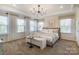 Main bedroom with a king bed and bench at the foot at 4003 Bourne Ct # Lot 41, Charlotte, NC 28262