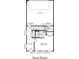 First floor plan showing foyer, bedroom, bathroom, and garage at 4003 Bourne Ct # Lot 41, Charlotte, NC 28262