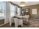 Spacious home office with built-in shelving and large windows at 4003 Bourne Ct # Lot 41, Charlotte, NC 28262