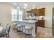 Modern kitchen with island and breakfast bar seating at 4003 Bourne Ct # Lot 41, Charlotte, NC 28262