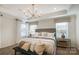 Spacious primary bedroom with plush bed and large windows at 4003 Bourne Ct # Lot 41, Charlotte, NC 28262