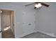 Bedroom with double doors and ceiling fan at 102 Hardin St # 2, Chester, SC 29706