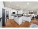 Spacious kitchen featuring a large island and stainless steel appliances at 19818 Wooden Tee Dr, Davidson, NC 28036