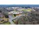 Aerial view showing the property's proximity to a high school and sports fields at 204 W 18Th St, Newton, NC 28658