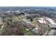 Aerial view showcasing the property's setting near a school and other buildings at 204 W 18Th St, Newton, NC 28658