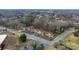 Aerial view of townhouses nestled in a quiet residential neighborhood at 204 W 18Th St, Newton, NC 28658