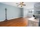 Large bedroom with hardwood floors and ample closet space at 204 W 18Th St, Newton, NC 28658